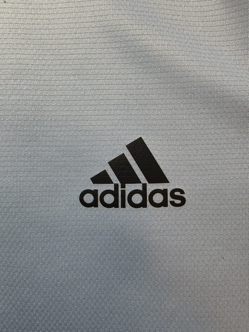 adidas Light Blue Men's Athletic Polo with Logo